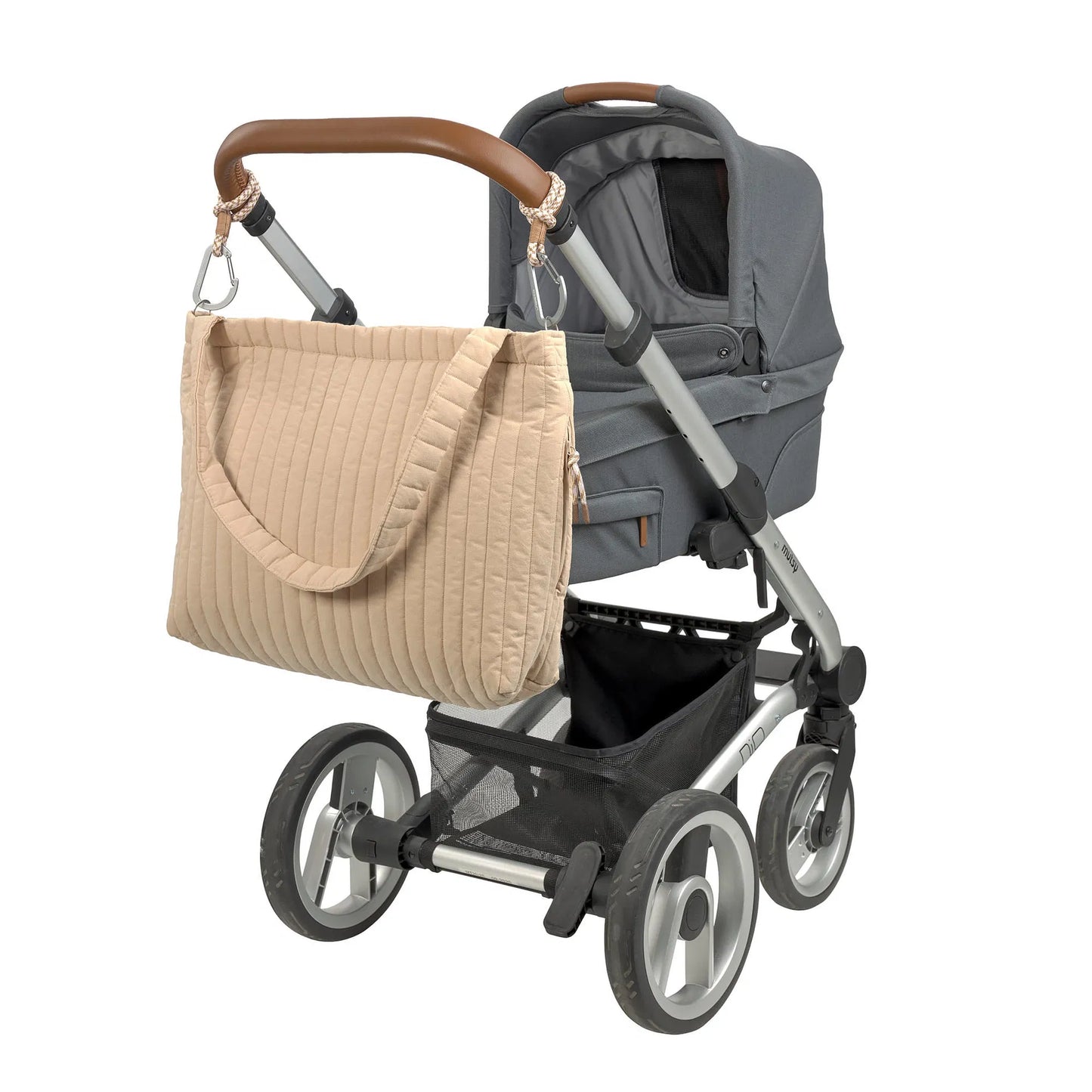 Lässig Shopper MIX Baumwolle Beige getragen | einfachschoen