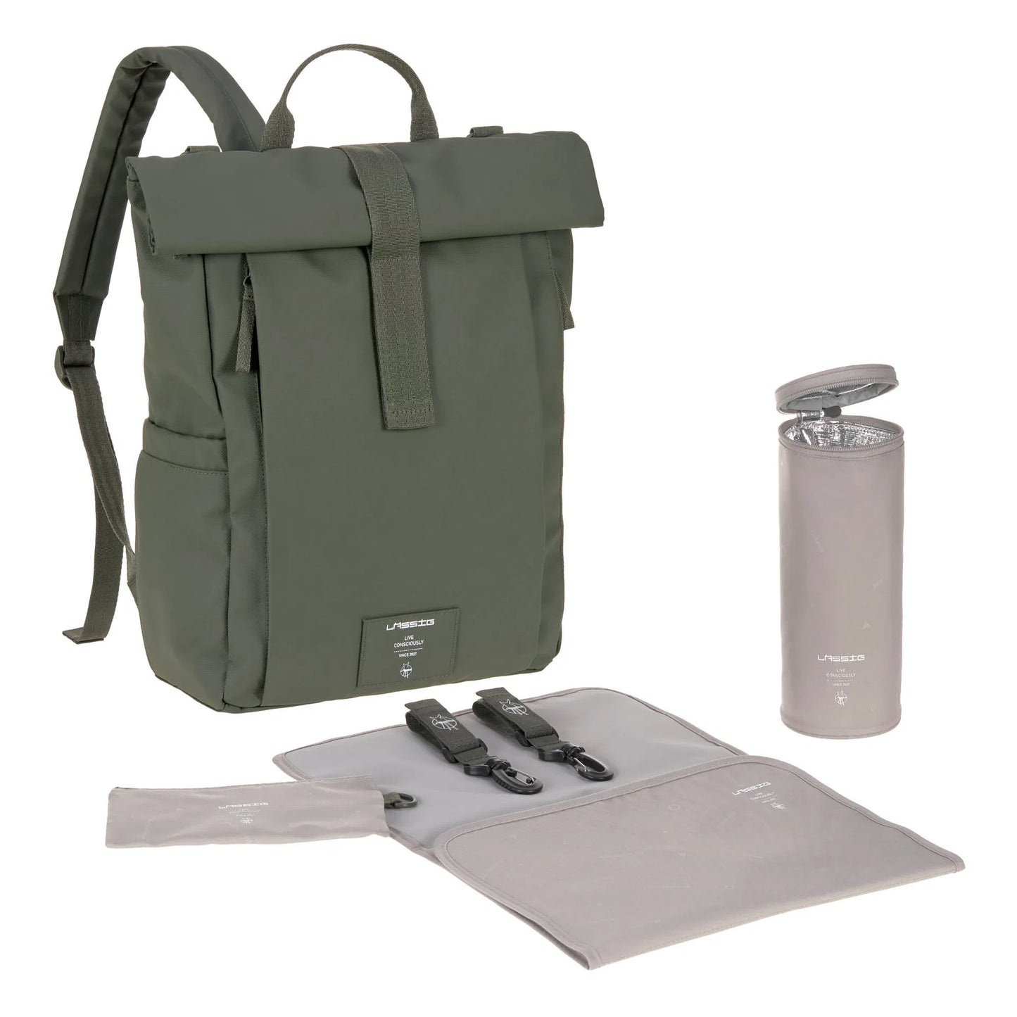 Lässig Wickelrucksack Rolltop Up