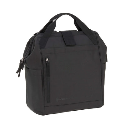 Lässig Wickelrucksack Goldie Up Green Label Schwarz von der Seite