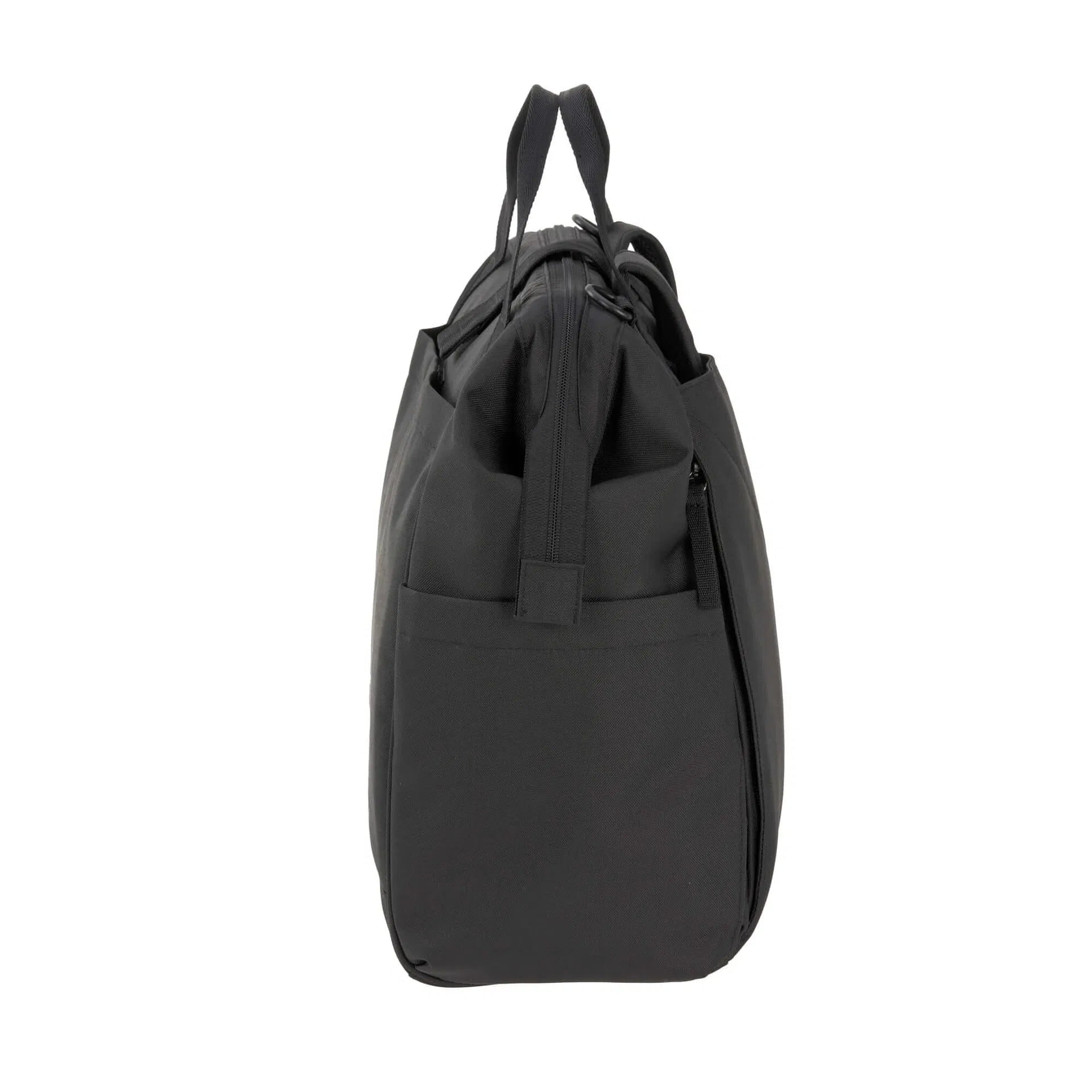 Lässig Wickelrucksack Goldie Up Green Label Schwarz mit Zubehör