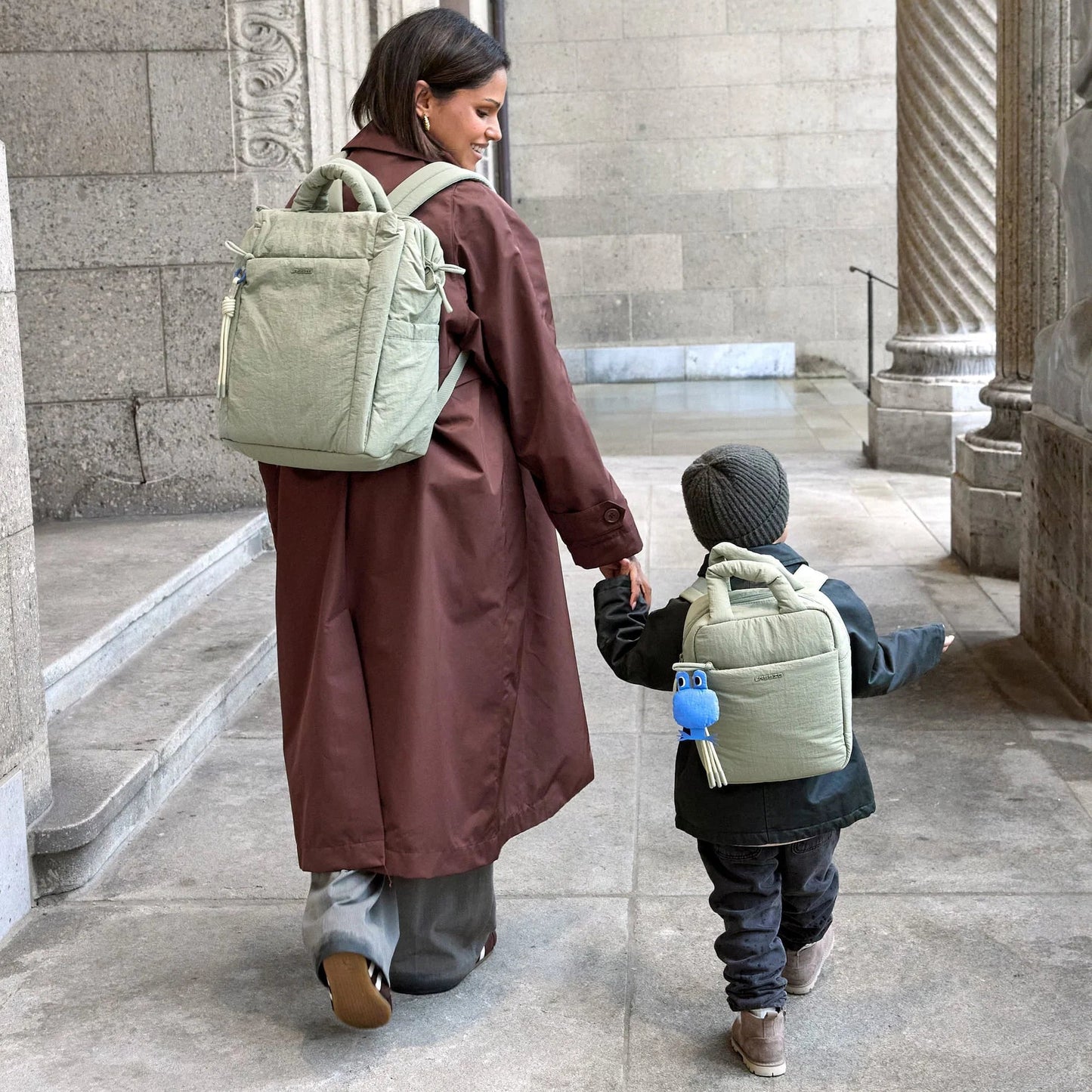 Lässig Wickelrucksack Mint