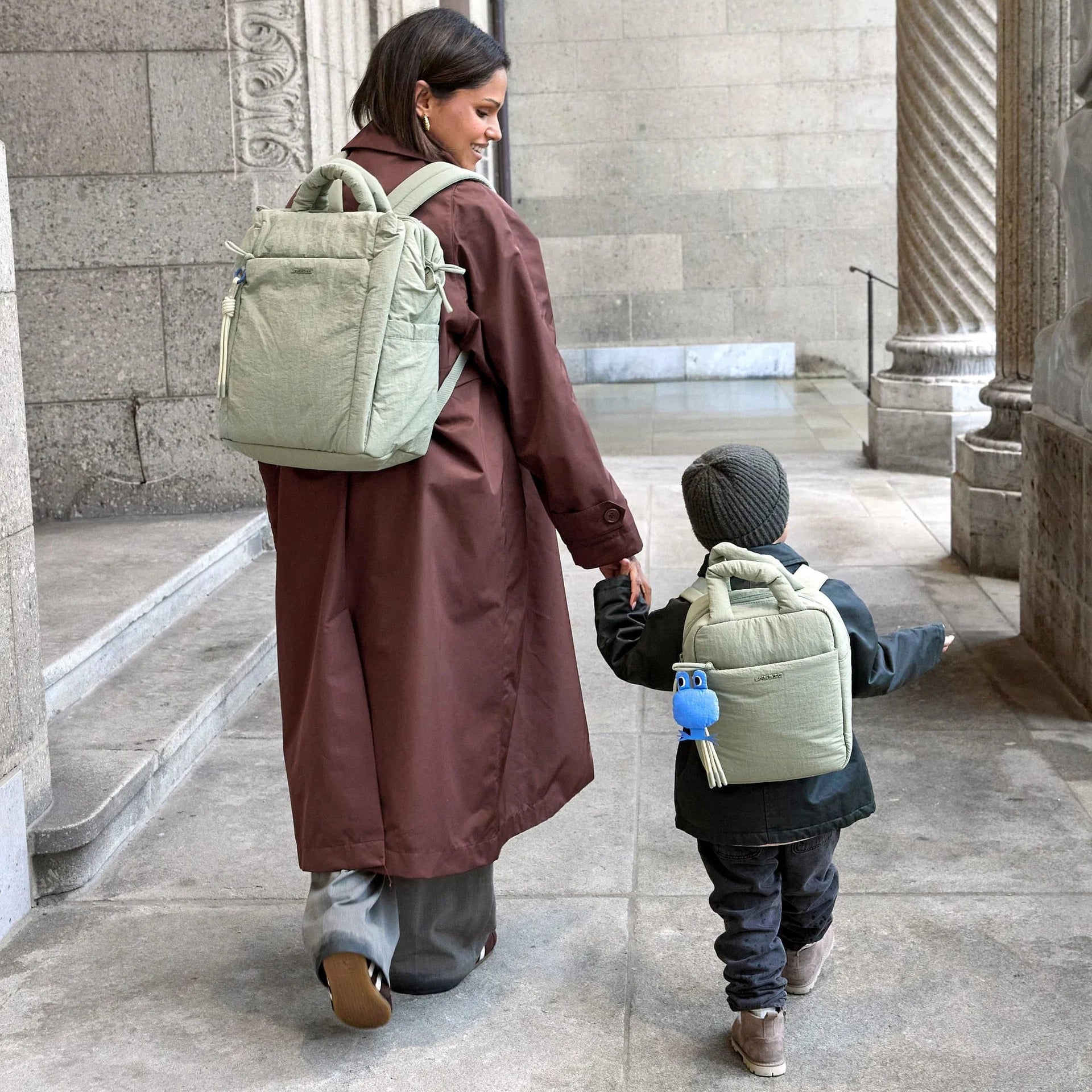 Lässig Wickelrucksack Mint