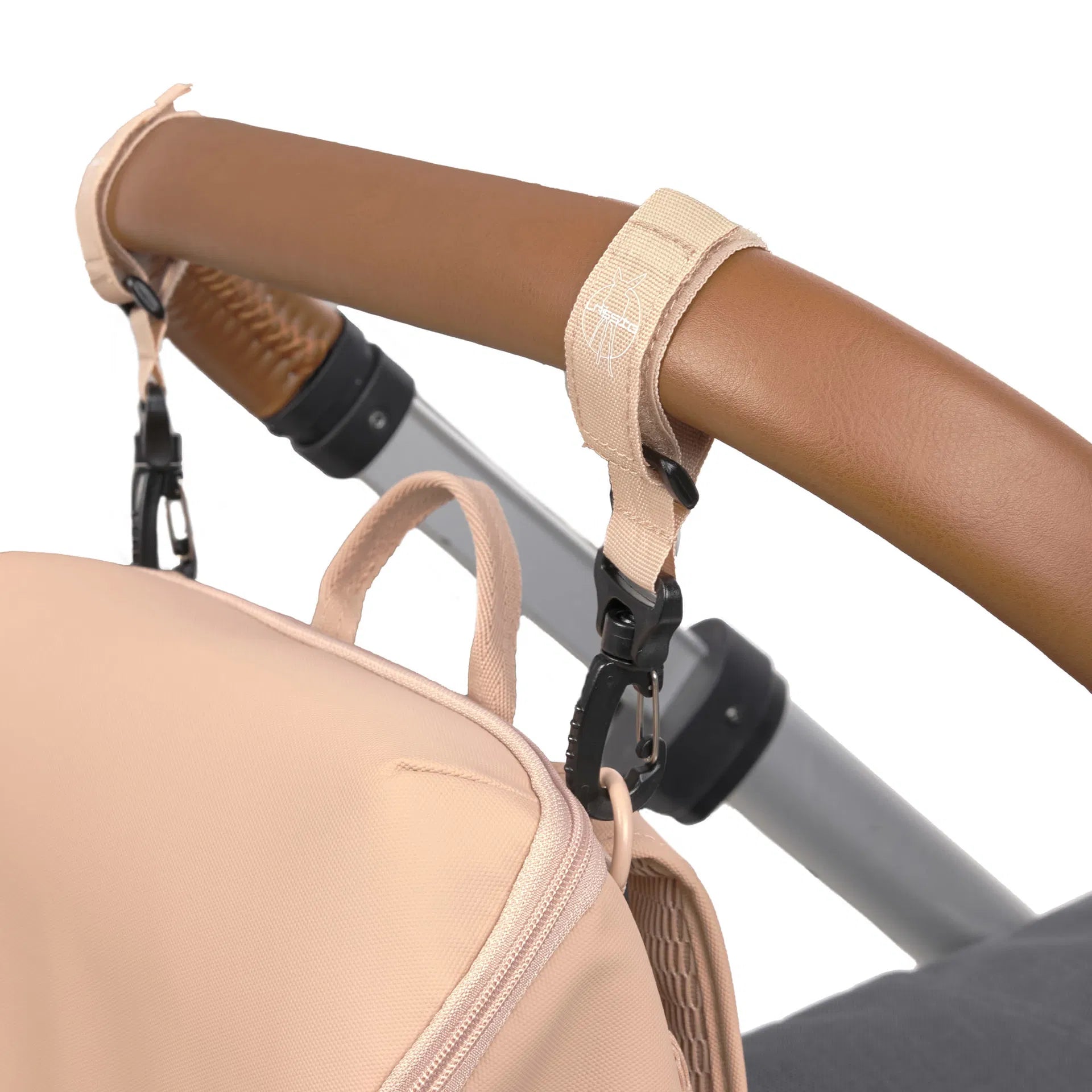 Lässig Wickelrucksack Slender Up Backpack, Braun Material Nahaufnahme