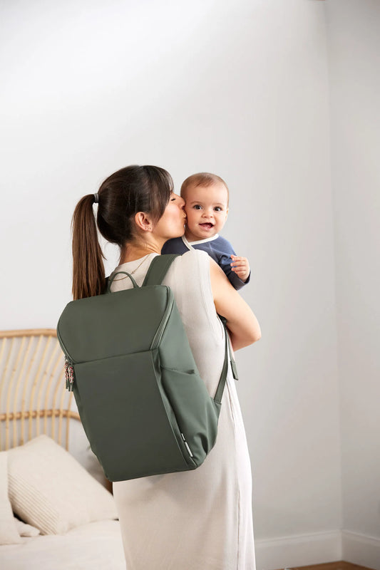 Lässig Wickelrucksack Slender Up Backpack, Oliv Detailansicht
