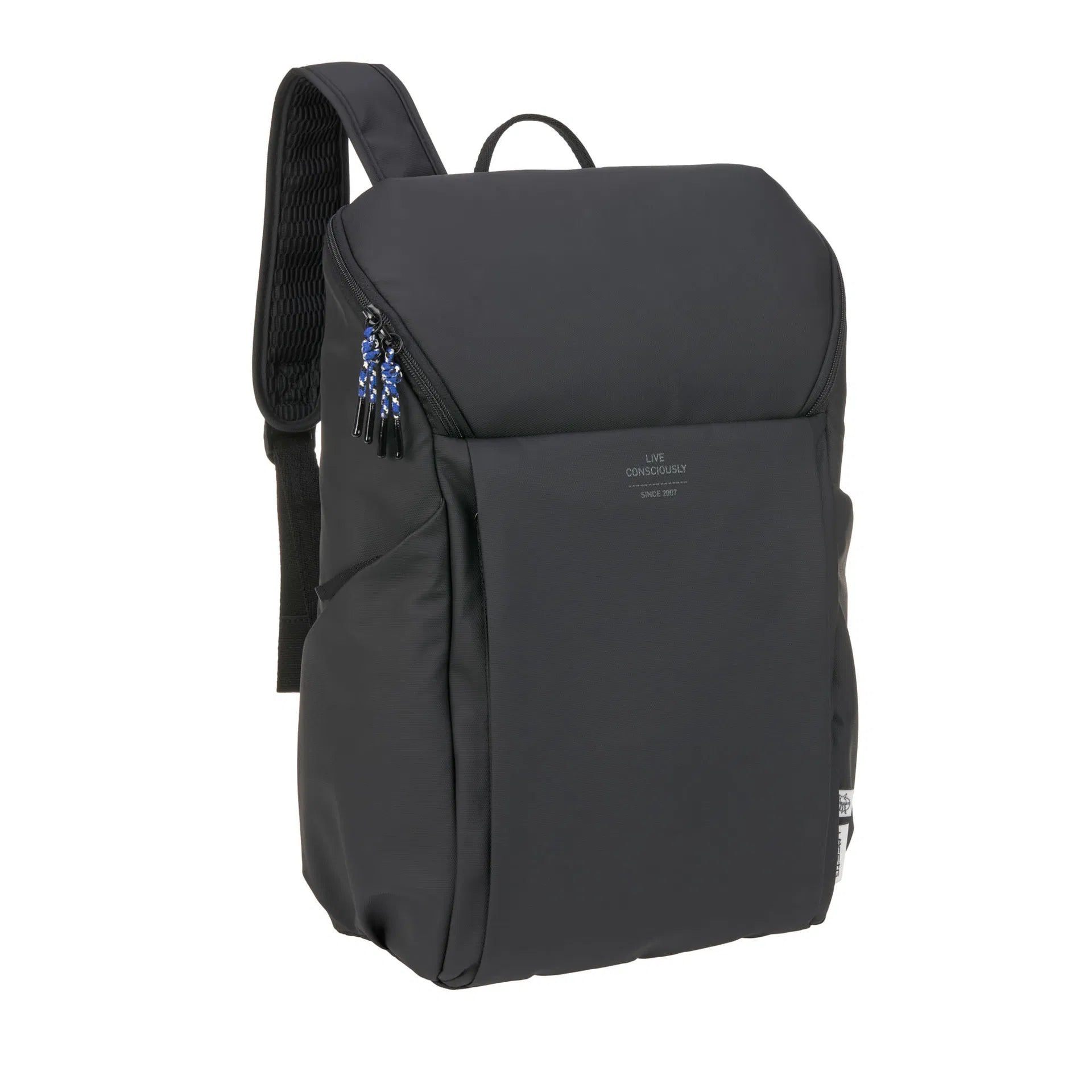 Lässig Wickelrucksack Slender Up Backpack, Schwarz von der Seite