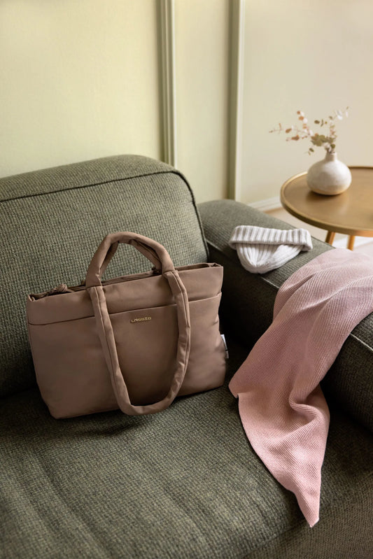 Wickeltasche braun