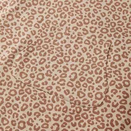 Cloby UV Schutz Poncho UPF 50+ Leopard Brown mit Verpackung