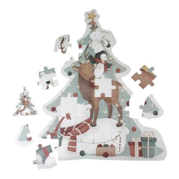 Little Dutch Weihnachtspuzzle XL 93x80 cm FSC Limited Edition Detailansicht