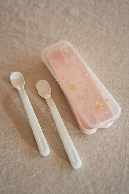 mepal Baby Lernlöffel Mepal 2-teilig in Box von der Seite