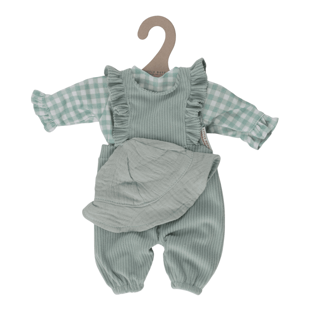 Little Dutch Baby Puppenkleidung in Grün Personalisierung mit Namen Detailansicht