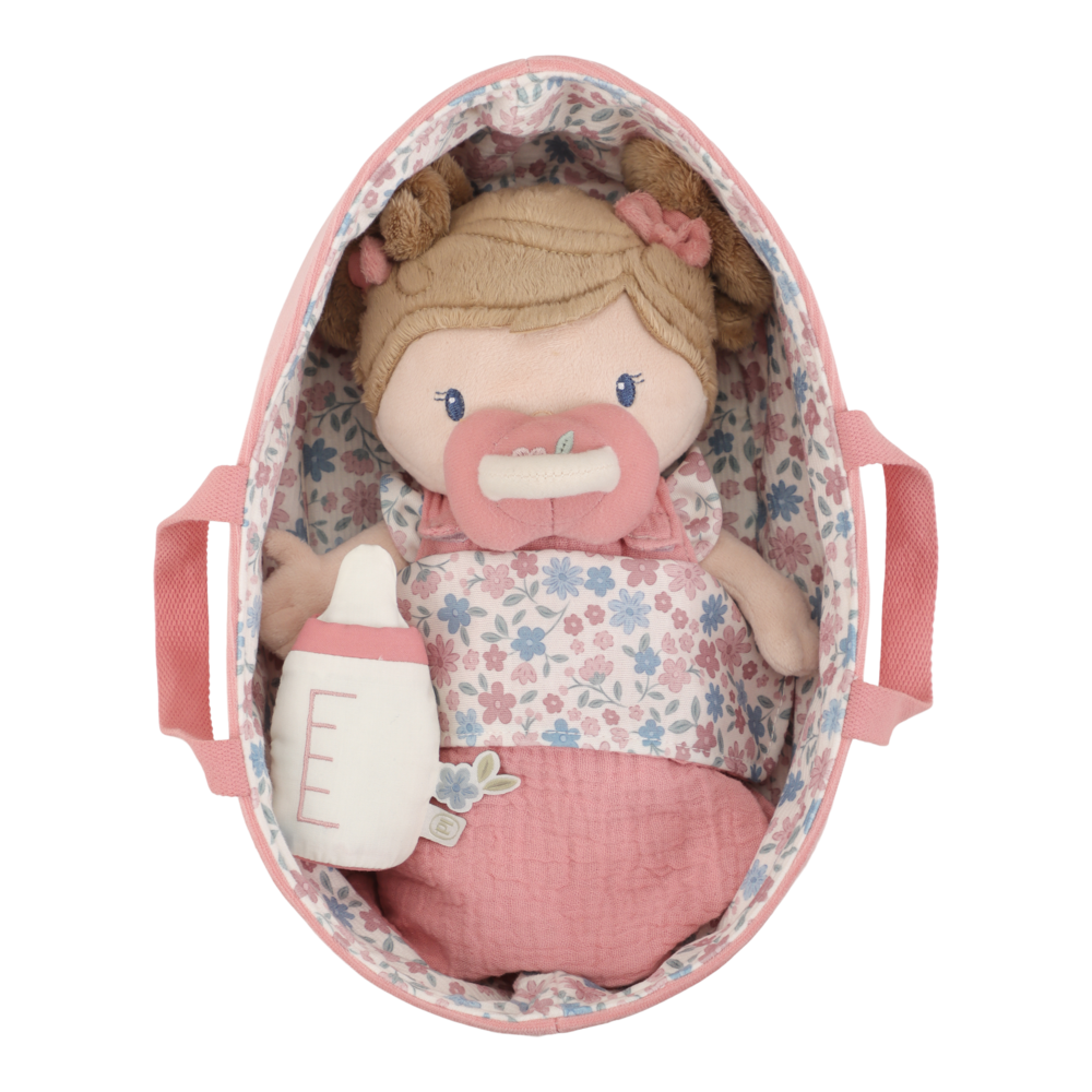 Little Dutch Babypuppe im Körbchen Rosa Personalisierung Name mit Verpackung