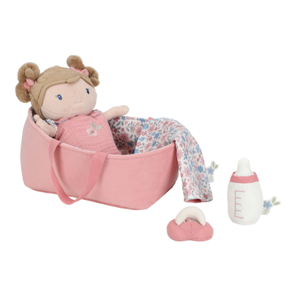 Little Dutch Babypuppe im Körbchen Rosa Personalisierung Name Detail 9