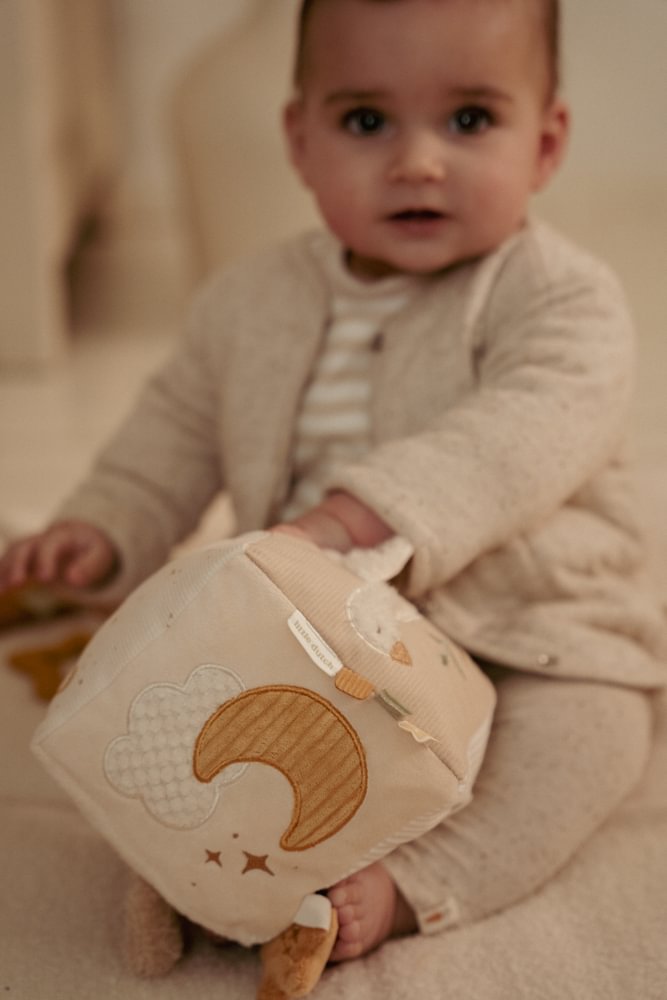 Little Dutch Beige Aktiv Würfel Soft Newborn Naturals GRS