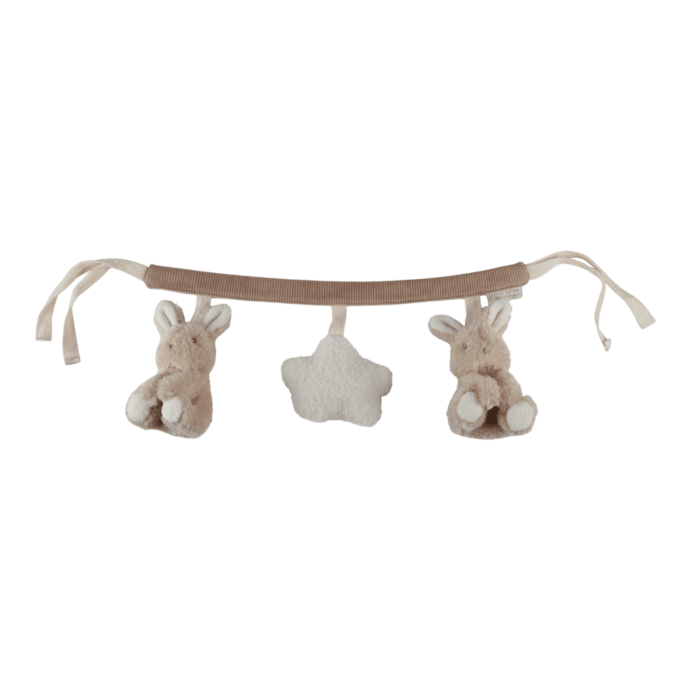 Little Dutch Wagenkette Baby Bunny Beige Studio-Aufnahme