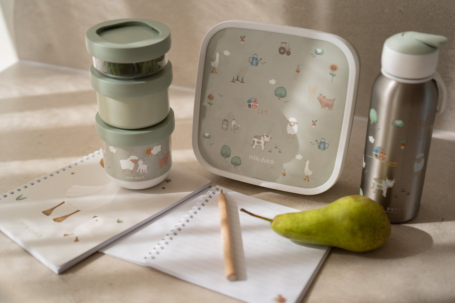 Little Dutch Bento-Lunchbox groß Little Farm