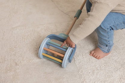 Little Dutch Blau Schiebetier Rassel Holz Forest Friends