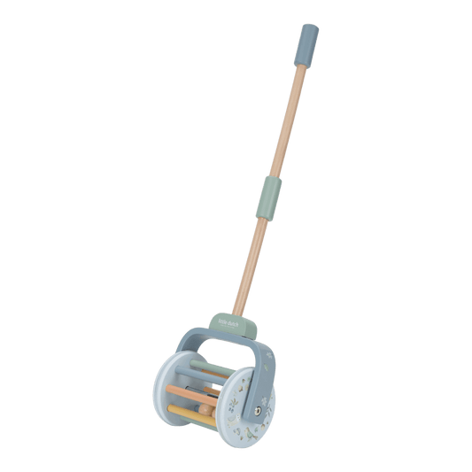 Little Dutch Blau Schiebetier Rassel Holz Forest Friends