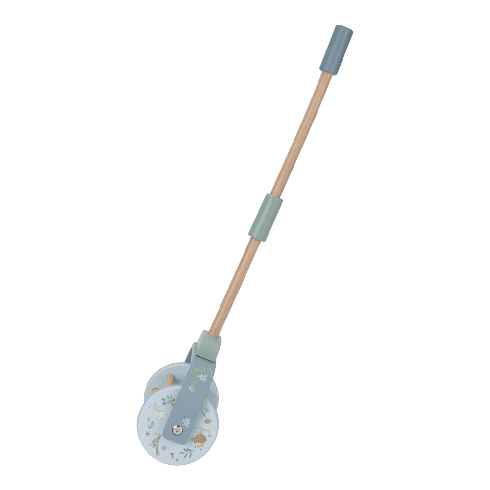 Little Dutch Blau Schiebetier Rassel Holz Forest Friends