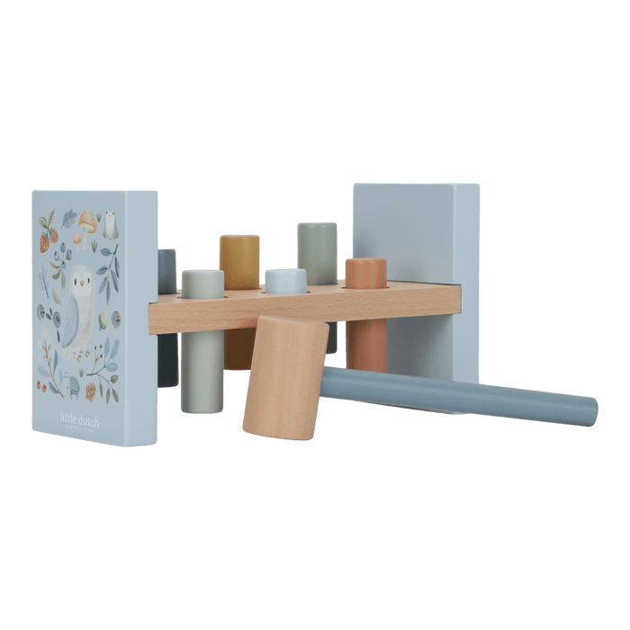 Little Dutch Blaue Hammerbank Personalisierung Geburt Forest Friends Detail 9