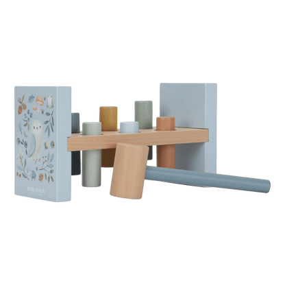 Little Dutch Blaue Hammerbank Personalisierung Geburt Forest Friends Detail 9