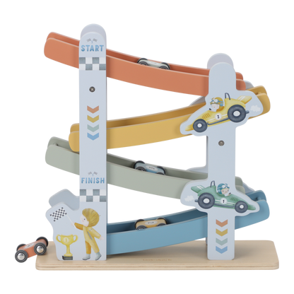 Little Dutch Blaue Holzautobahn Holz Autos