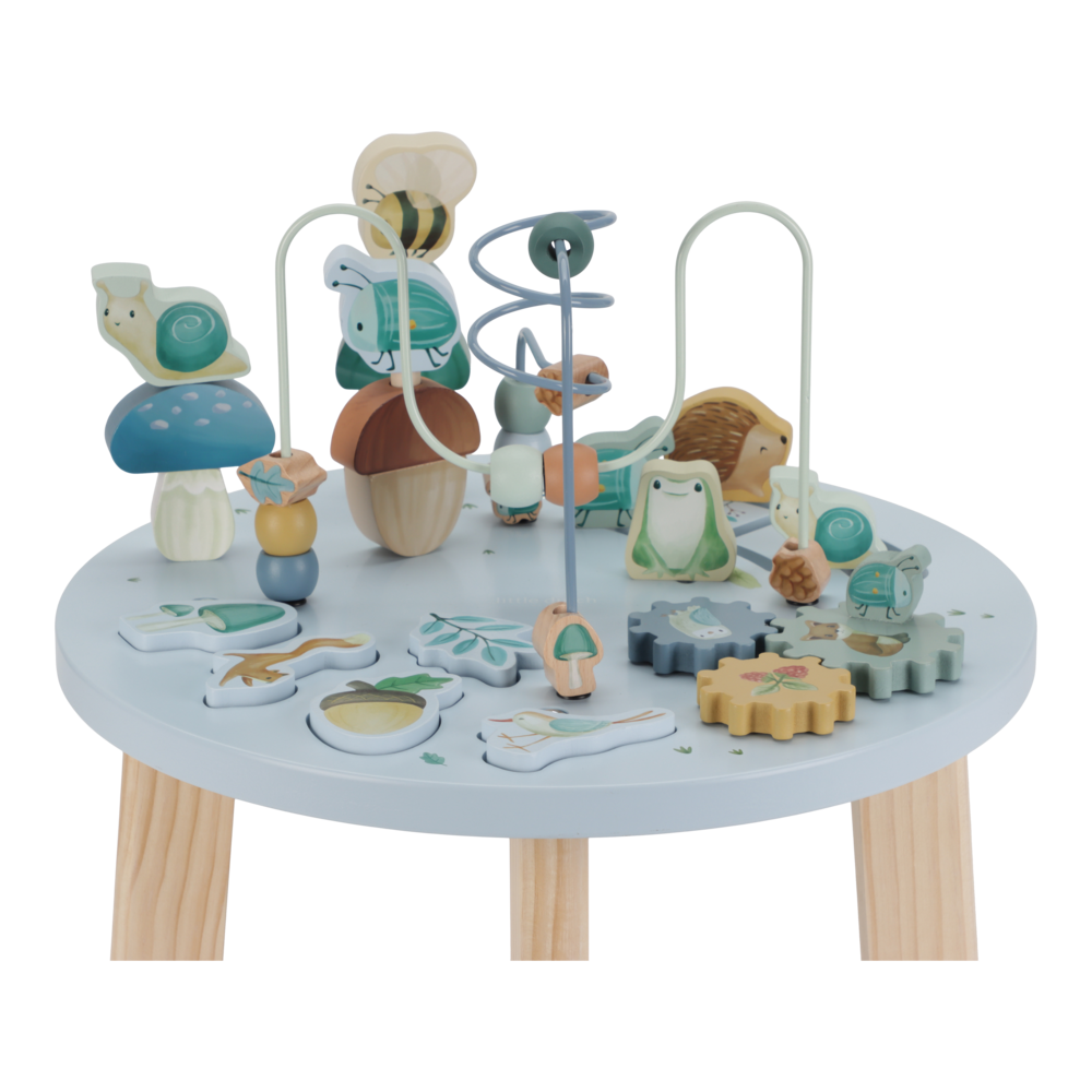 Little Dutch Blauer Aktivitätentisch Forest Friends