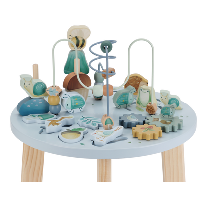 Little Dutch Blauer Aktivitätentisch Personalisierung Name Forest Friends Funktionen Detail