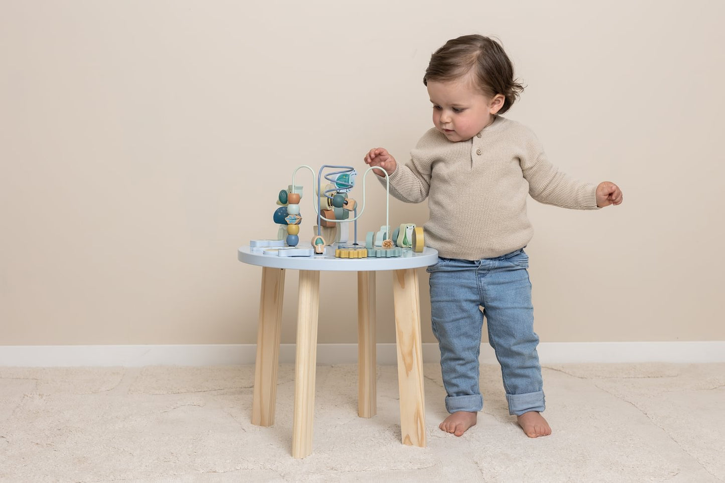 Little Dutch Blauer Aktivitätentisch Forest Friends
