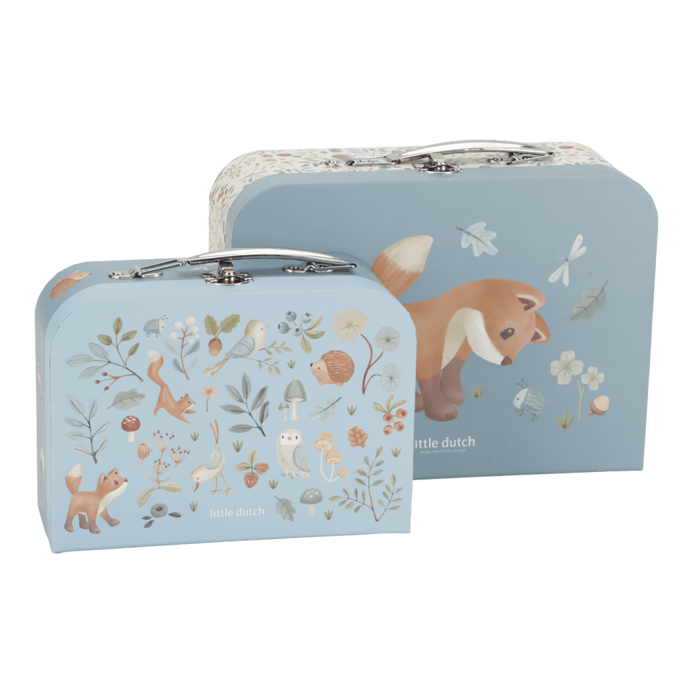 Little Dutch Blauer Koffer Set Forest Friends