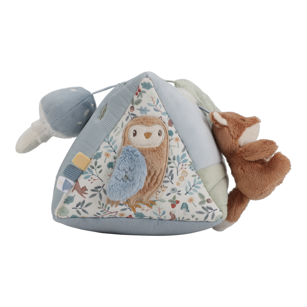 Little Dutch Blaues Aktivitäten Dreieck Forest Friends von der Seite