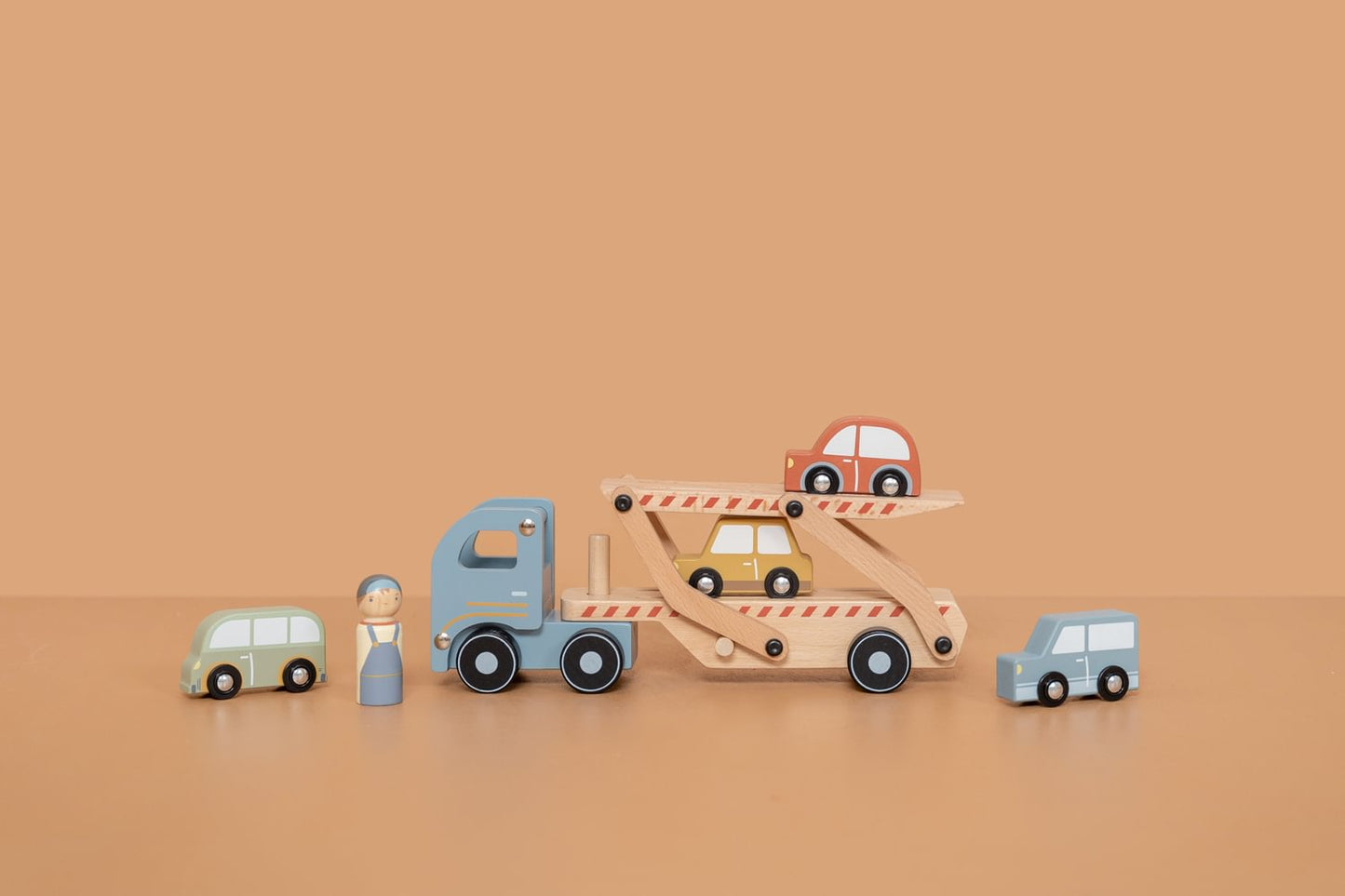 Little Dutch Holz Autotransporter FSC Detailansicht