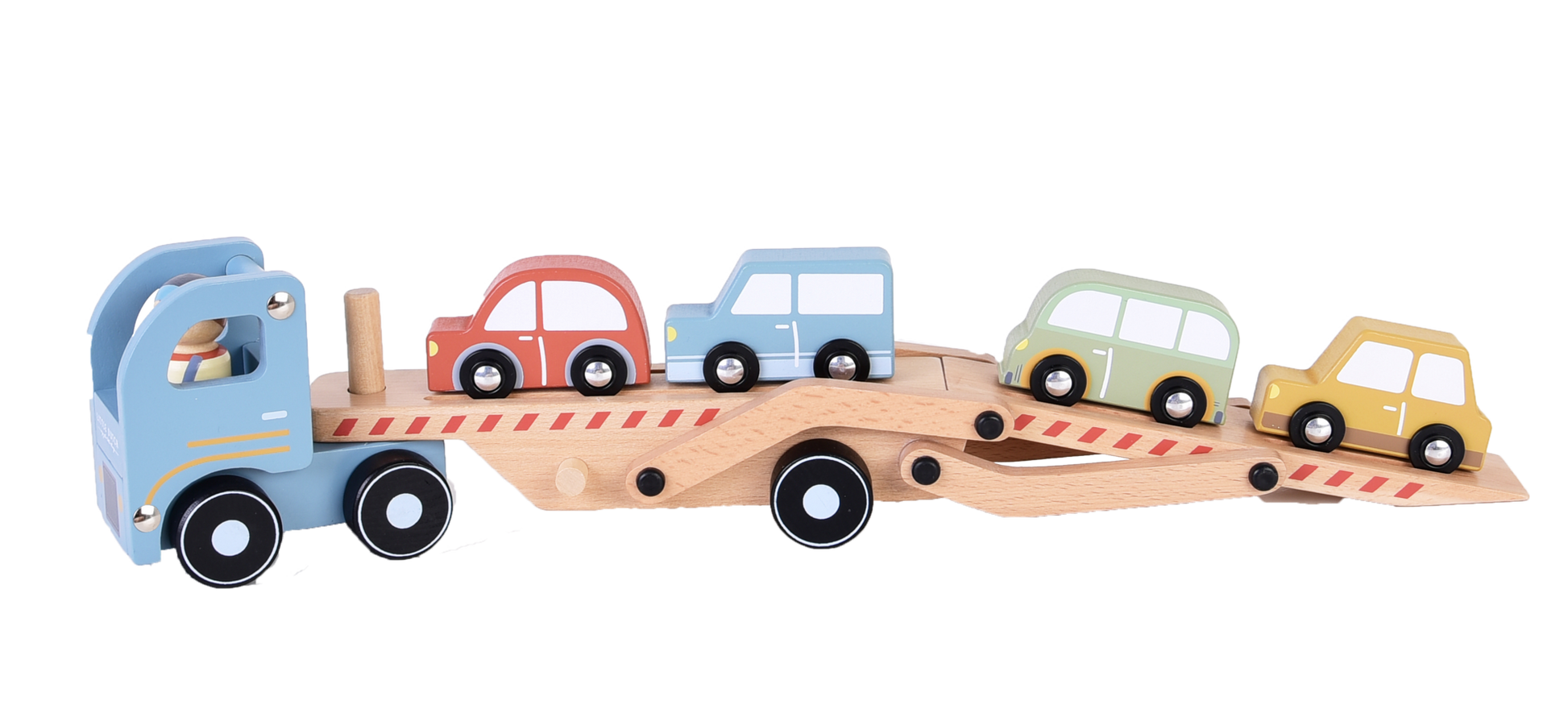 Little Dutch Holz Autotransporter FSC von der Seite