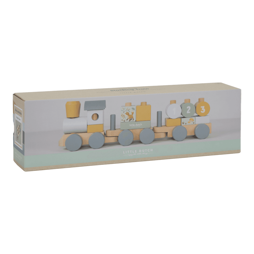 Little Dutch Personalisierung zur Taufe Eisenbahn Holz Forest Friends
