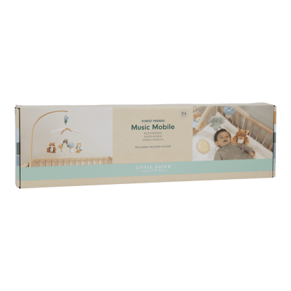 Little Dutch Holz Musikmobile - Blau - Forest Friends