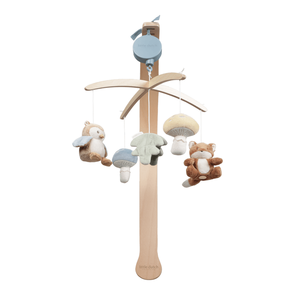 Little Dutch Holz Musikmobile - Blau - Forest Friends