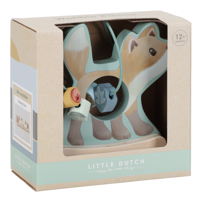 Little Dutch Holz Schaukeltier Fuchs mit Aktivitäten Spirale - Forest Friends