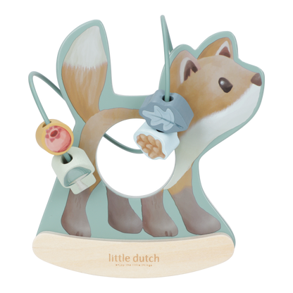 Little Dutch Holz Schaukeltier Fuchs mit Aktivitäten Spirale - Forest Friends