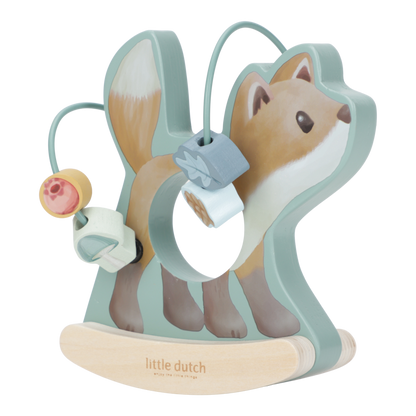 Little Dutch Holz Schaukeltier Fuchs mit Aktivitäten Spirale - Forest Friends