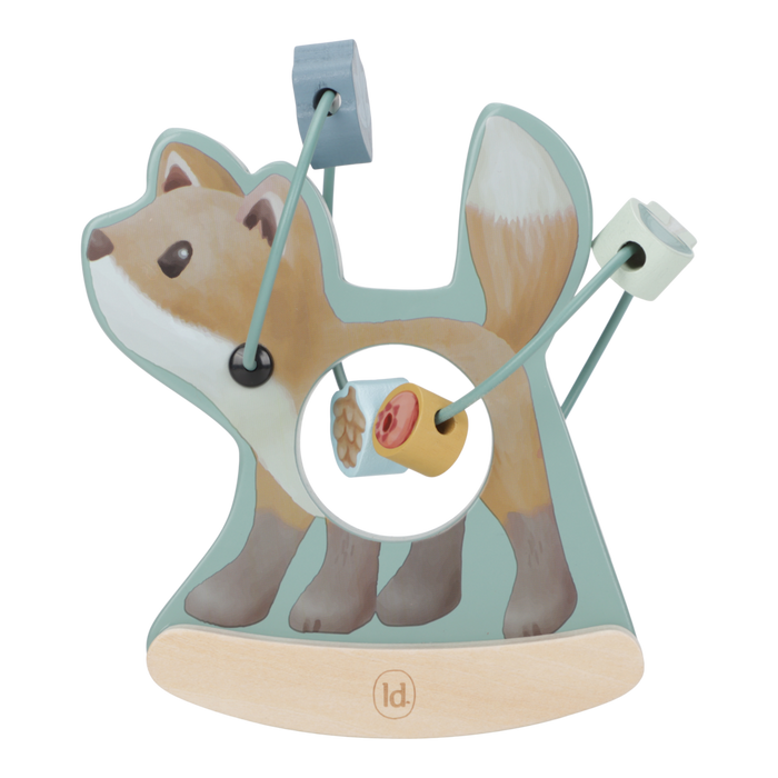 Little Dutch Holz Schaukeltier Fuchs mit Aktivitäten Spirale - Forest Friends