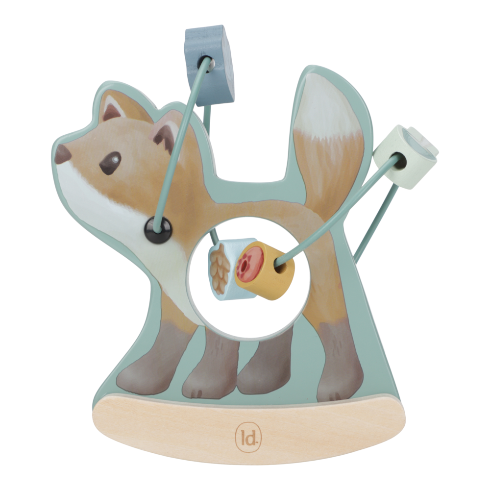 Little Dutch Holz Schaukeltier Fuchs mit Aktivitäten Spirale - Forest Friends