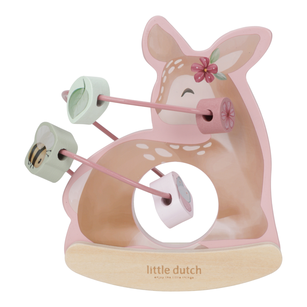 Little Dutch Holz Schaukeltier Reh mit Aktivitäten Spirale Hirsch - Fairy Garden