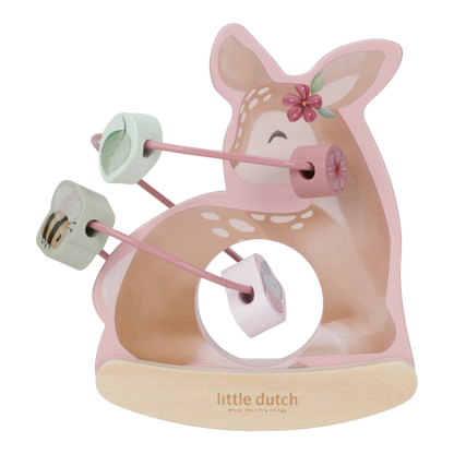 Little Dutch Holz Schaukeltier Reh mit Aktivitäten Spirale Hirsch - Fairy Garden