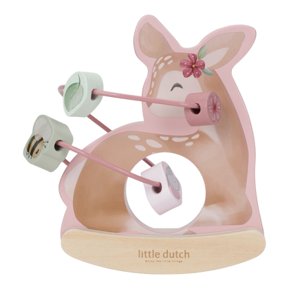 Little Dutch Holz Schaukeltier Reh mit Aktivitäten Spirale Hirsch - Fairy Garden