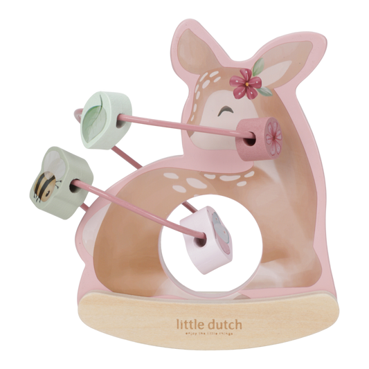 Little Dutch Holz Schaukeltier Reh mit Aktivitäten Spirale Hirsch - Fairy Garden