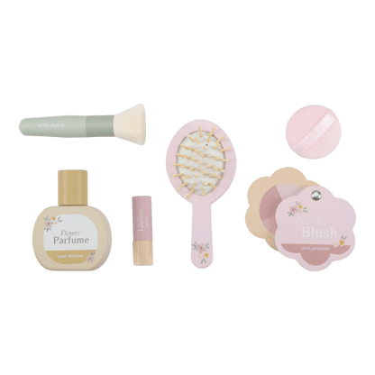 Little Dutch Holz Schminktisch rosa – Frisiertisch mit Spiegel & Hocker – Produktansicht 18