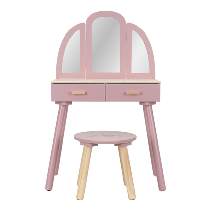 Little Dutch Holz Schminktisch rosa im Einsatz