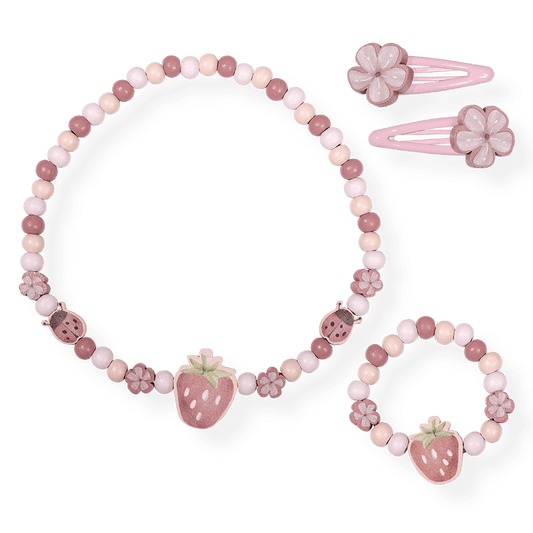 Little Dutch Holz Schmuckset Erdbeere