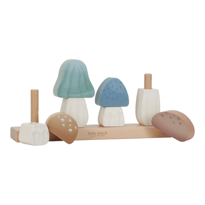 Little Dutch Holz Stapelpuzzle Fliegenplize Forest Friends