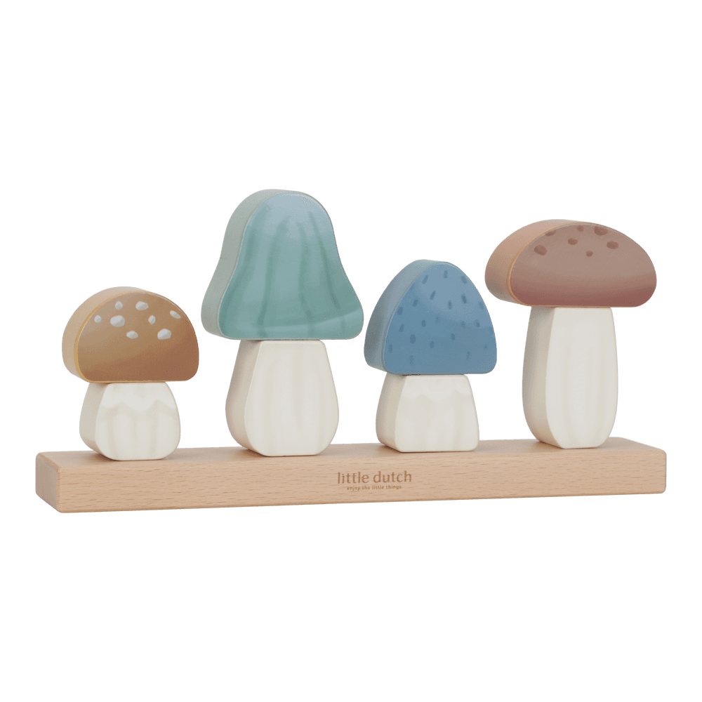 Little Dutch Holz Stapelpuzzle Fliegenplize zur Geburt Forest Friends