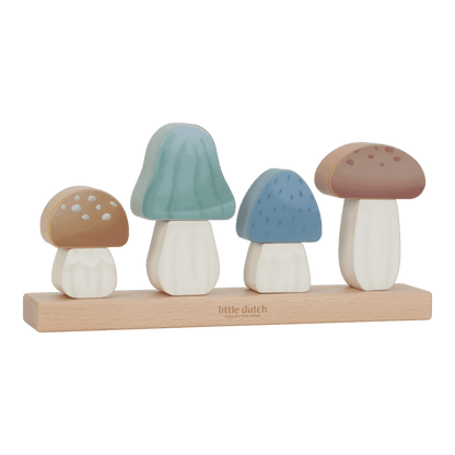 Little Dutch Holz Stapelpuzzle Fliegenplize zur Geburt Forest Friends